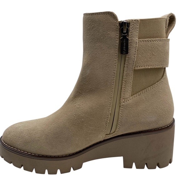 Blondo Womens Shoes Dahlia Boots Sz 5.5 Brown Suede Leather Waterproof Chunky - Picture 6 of 14